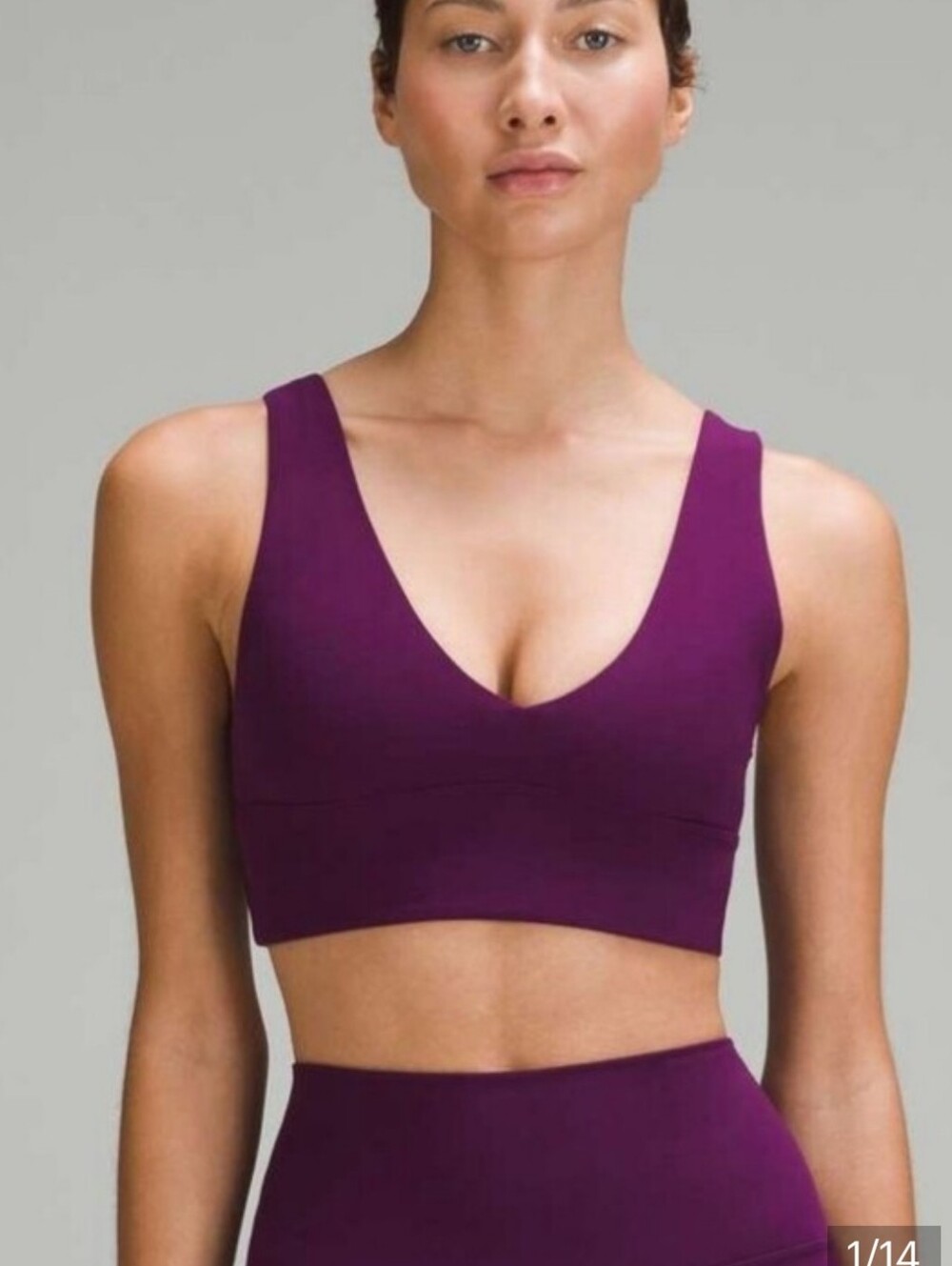 NWT lululemon athletica Align V-Neck Bra In Magenta, Size 8
